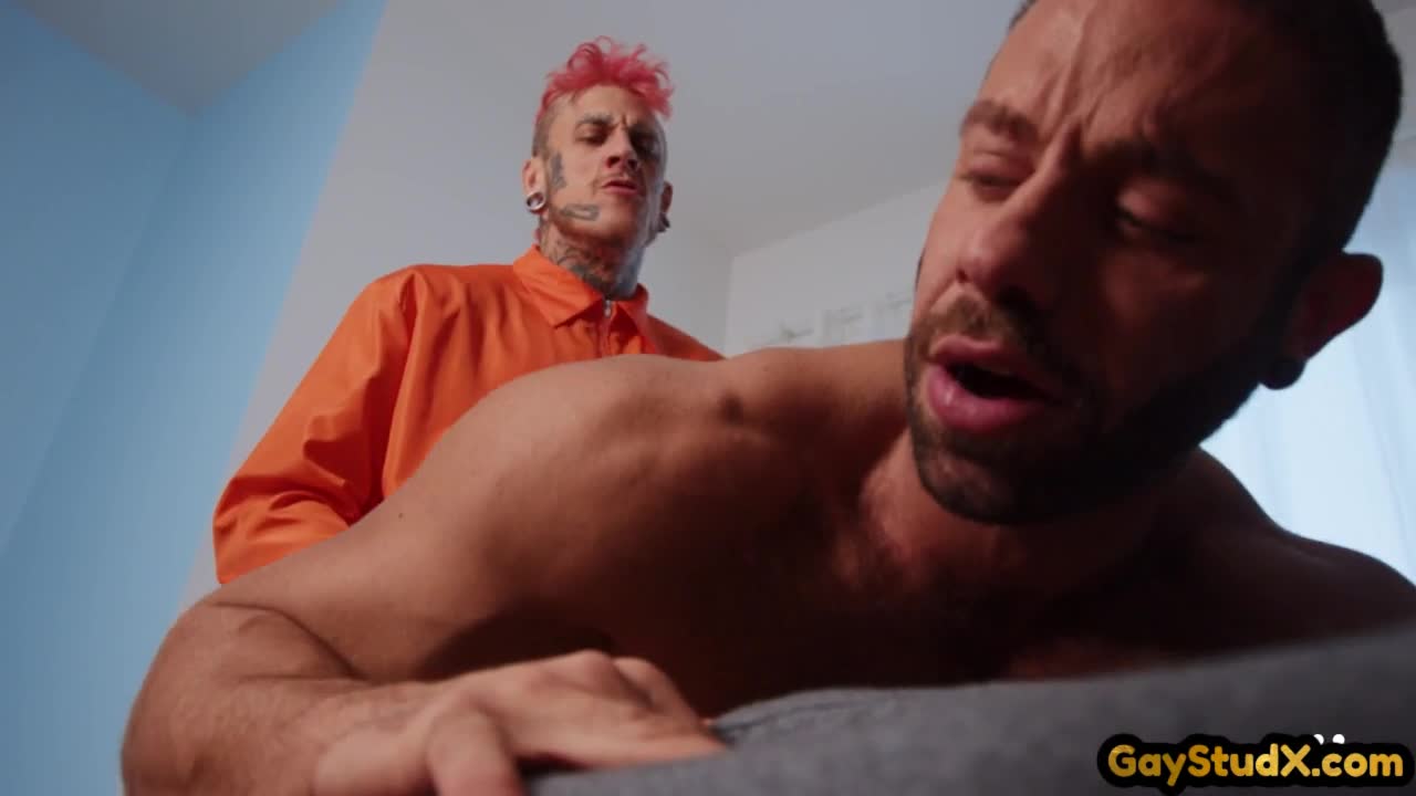 Ass fucked gay pounded by dirty stud in tight asshole