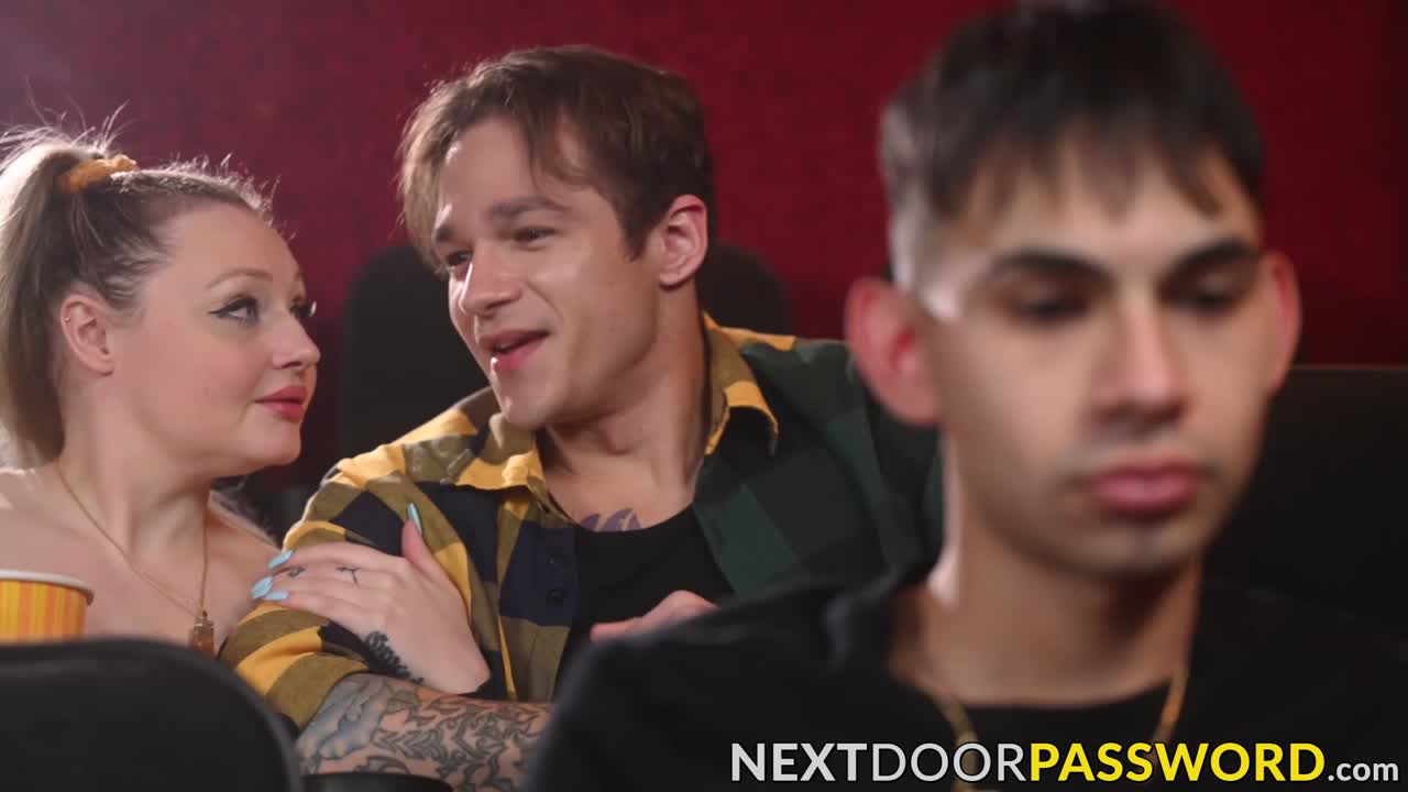 Omar Zayden fucks Jayden Marcos in the theater while his girl is out