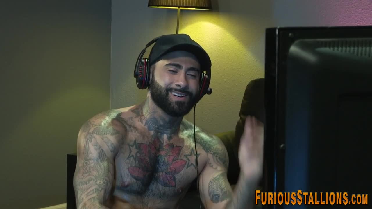Hairy ripped hung bears