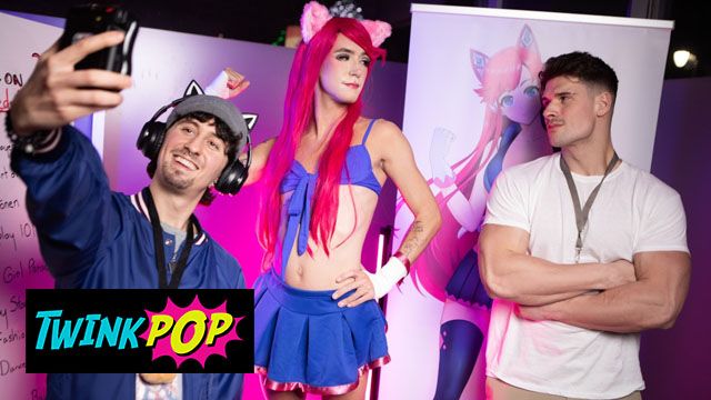 TWINKPOP - Cosplay Cutie Axelle Rose Rides Malik Delgaty’s Dick After a Naughty Anime Flirt
