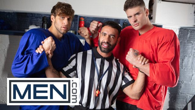 MEN - Malik Delgaty And Dom King Settle Their Differences By Double Penetrating Referee Mateo Zagal